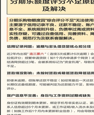 分期乐额度套不出来怎么办