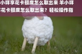 羊小咩怎么取出